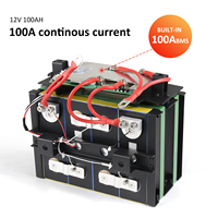 Batterie portable LiFePO4 à cycle profond JBD BMS 12,8V 100Ah 314Ah 4kWh avec Bluetooth pour stockage d'énergie domestique – Entrepôt UE