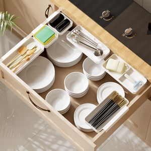 Văn Phòng Nguồn Cung Cấp ABS Bàn Phụ Kiện Bàn Tổ Chức Với Trượt Ngăn Kéo Đôi Khay Và Ngăn Kéo Lưu Trữ Khay Ngăn Kéo Tổ Chức - Product Image 5