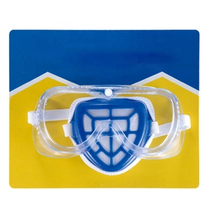 防塵プラスチック使い捨て安全保護メガネセット付きダストマスク - Product Image 1