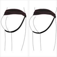 Sous-vêtements avec harnais de pénis réglable et godemichet à attacher, culotte avec godemichet à double tête et plug anal pour femmes