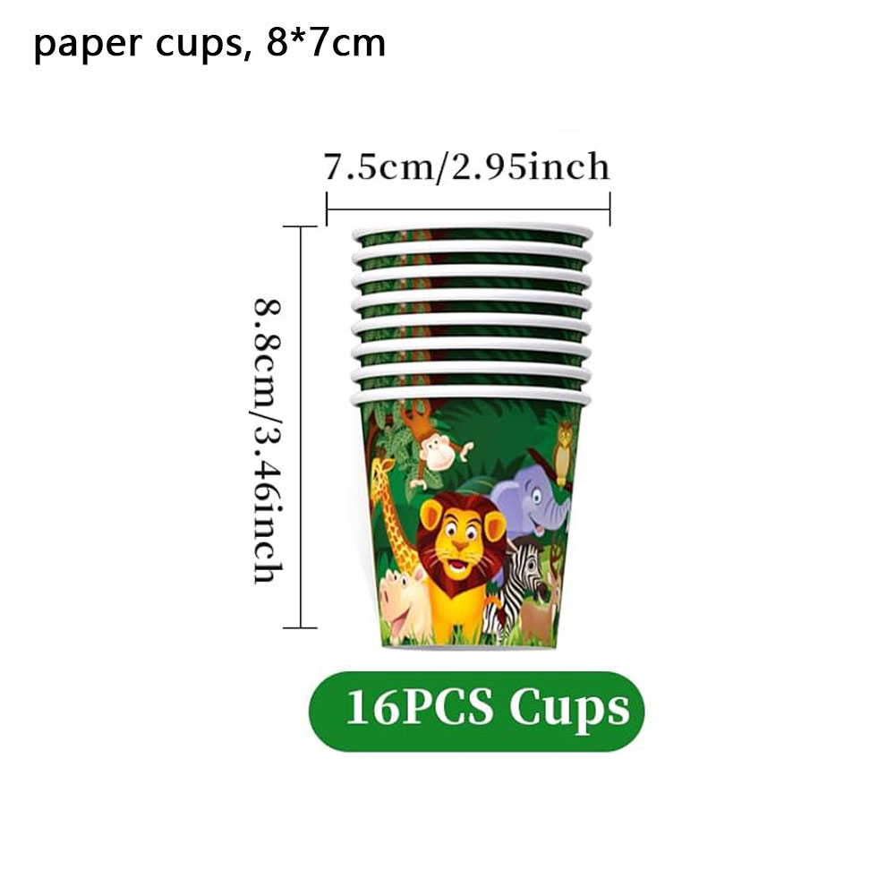 Green paper cup 10pcs