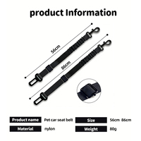 Laisse pour chien réglable en nylon de luxe, multifonctionnelle 3-en-1, écologique, robuste avec mousqueton élastique