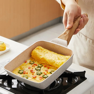 Cuisine Épaissie Antiadhésive Carré Friture pour Omelette Oeuf Rouleau Steak Petit Déjeuner Petite Poêle À Frire Ustensiles De Cuisine - Product Image 1