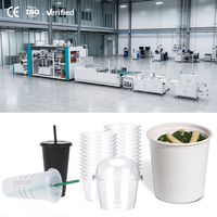 Productielijn voor plastic waterbekers, machine voor plastic bekers, machine voor het maken van gekleurde bekers, thermoformmachine