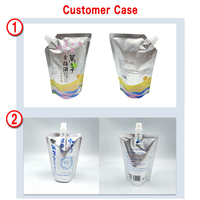 Pochette à bec latéral 1L pour détergent savon à main et détergent à lessive emballage pochette à bec liquide sac Doypack Stock-pour lait et gelée