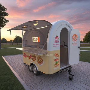 Carrito Redondo para Hot Dogs y Snacks con Ventana de Servicio Comercial Personalizable, Remolque de Concesión de Jugos, Camión de Comida - Product Image 6