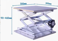 Table élévatrice de laboratoire en oxyde d'aluminium, plateau de levage, ciseaux scientifiques