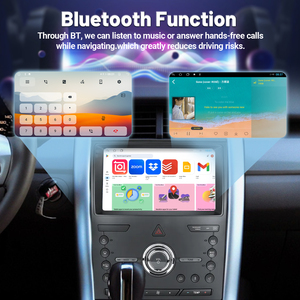 Estéreo de coche con pantalla táctil <span class=keywords><strong>Android</strong></span> 13 DE 9 pulgadas con GPS, <span class=keywords><strong>Bluetooth</strong></span>, WiFi, CarPlay, Radio FM para Ford Edge 2009 2010 2011 2012 2013 2014 - Product Image 5