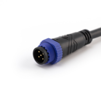 Adaptateur circulaire M15 personnalisé, connecteur électrique, étanche IP67, utilisation automobile, courant nominal 10A, contacts en cuivre