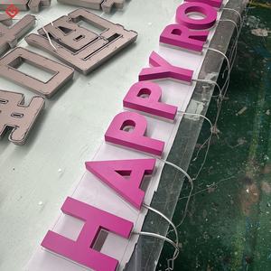 Insegna Luminosa LED 3D Personalizzabile per Negozi, Logo in Metallo Retroilluminato per Attività Commerciali - Product Image 4