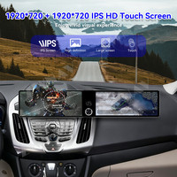 ZWNAV Double écran 12,3 pouces Carplay 2 Din pour Ford Transit 2015-2018 Lecteur multimédia Android Radio GPS Autoradio
