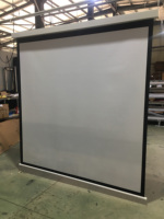 Écran de projection motorisé mural et de plafond XJK de qualité supérieure, 150 pouces, 16:9, 4:3, blanc mat, pour cinéma