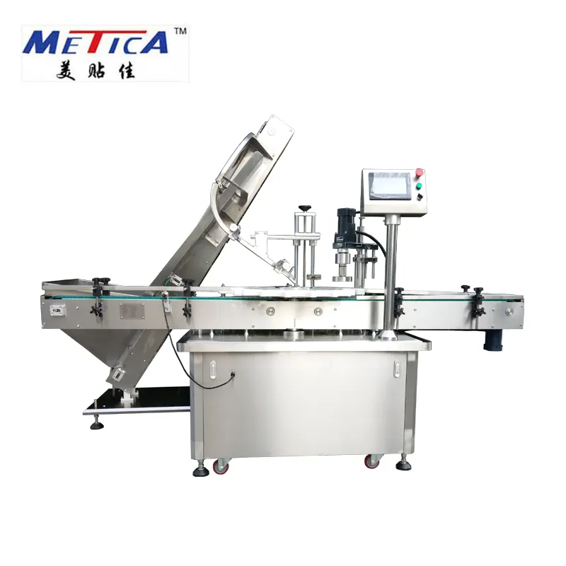 MTCP-100 Automatische Plastic Fles En Glas Pot Afdekken Machine Lug Cap Capping Machine Fles Capper