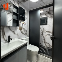 Maison préfabriquée à deux étages, à double couche, extensible, en acier préfabriqué, alimentée à l'énergie solaire, villa préfabriquée pour hôtels