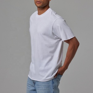 Tùy Chỉnh 100% Cotton T-Shirt Cho Nam Giới 220gsm Cộng Với Kích Thước Quá Khổ Cắt Thiết Kế Đồ Họa Polka Dot Mô Hình Dtg In Dệt Kim <span class=keywords><strong>Tee</strong></span> - Product Image 4