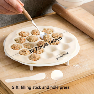 Molde para hacer dumplings chinos sencillos, prensa para masa de cocina, molde para hacer ravioles, herramientas de repostería, 1 ud. - Product Image 3