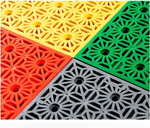 30mm Thick PP <b>Plastic</b> Modular Garage <b>Flooring</b> for Indoor Use Car Wash Grille Floor Tiles Click-Lock Parquet Plain for Warehouses - Product Image 3