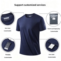 T-shirt à manches courtes antibactérien pour hommes, séchage rapide, protection UV, extensible, évacuant la transpiration, respirant, printemps 8865