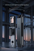 Cerradura Inteligente Tuya DF-14 con Reconocimiento Facial y Huella Dactilar, Memoria en la Nube, Aleación de Aluminio, Puerta de Entrada Antirrobo, Control Remoto por Wi-Fi