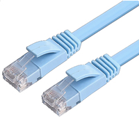 Câble Ethernet plat de jeu UTP Cat6a-10Gbps à faible latence, en cuivre nu, ultra-flexible, certifié CE, 8 conducteurs pour PS5/PC/Xbox