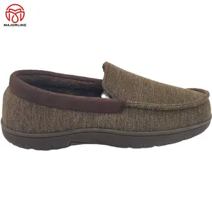 OEM factory su misura <span class=keywords><strong>pantofole</strong></span> da interno per <span class=keywords><strong>uomo</strong></span> mocassini piatti scarpe da casa TPR suola invernale calda <span class=keywords><strong>pantofole</strong></span> da camera da letto donna - Product Image 4