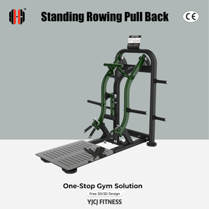 Barres de traction indépendantes en acier pour rangée arrière, avec plateforme large antidérapante et poteaux de chargement de plaques, pour équipement de gym commercial durable - Product Image 1