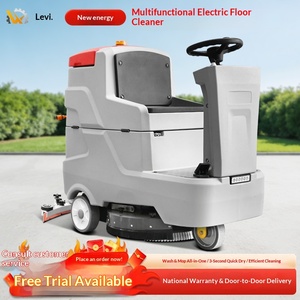 Scrubbing Machine Washing Truck Industrial Washing Machine <b>Small</b> Scrubbing Machine Floor Cleaning Machine for Factory Workshop - Product Image 1