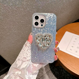 Bling Rhinestone Heart <span class=keywords><strong>Pop</strong></span> - <span class=keywords><strong>Socket</strong></span> Phone <span class=keywords><strong>Case</strong></span> para <span class=keywords><strong>iPhone</strong></span> 16 15 14 13 12 <span class=keywords><strong>Pro</strong></span> Max Sparkly Glitter Cover - Product Image 4