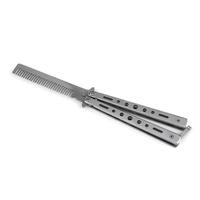 Métal En Acier Inoxydable Pratique Formation Papillon Balisong Couteau De Style Chaud Peigne