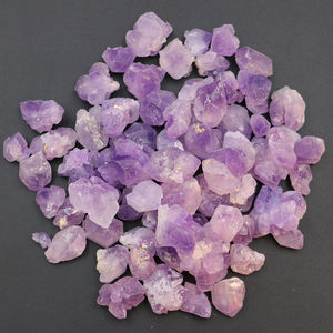 Harga Murah Grosir Batu Kecubung Mentah Kristal Keping Kerikil Sekitar 18Mm untuk Dekorasi dan Hadiah - Product Image 2