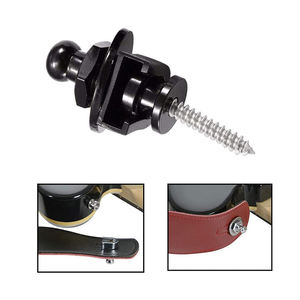 ब्लैक स्किडप्रूफ स्ट्रैपलॉक लॉकिंग पेग्स पिन गिटार बास स्ट्रैप लॉक गिटार स्ट्रैप बटन - Product Image 6