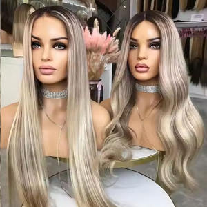 <span class=keywords><strong>Parrucca</strong></span> europea in pizzo pieno stile naturale per capelli <span class=keywords><strong>biondo</strong></span> Color <span class=keywords><strong>platino</strong></span> <span class=keywords><strong>parrucca</strong></span> frontale in pizzo trasparente per donne bianche - Product Image 2