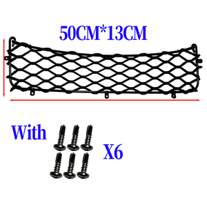 Car Trunk Side <strong>Storage</strong> Net Pocket with 6 Screws, Universal Elastic Mesh Cargo Organizer for Auto RV <strong>Van</strong> Interior <strong>Accessories</strong> - Product Image 1