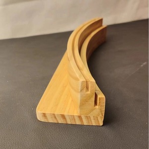 Wooden Playing Card <b>Holder</b> <b>Bow</b> Shaped 2 Layer 33x6.5x1 Cm Pine Material For Card Display And Storage - Product Image 4