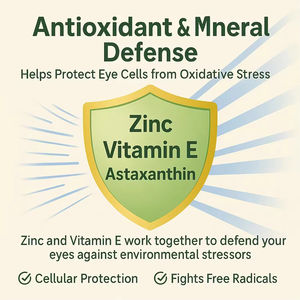 Cápsulas de Fórmula Ocular 14 en 1, Arándano, Luteína, Luteína Izium, Astaxantina, Zeaxantina, Suplementos Herbales para la Vista - Product Image 5