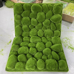 Panneau de <span class=keywords><strong>mousse</strong></span> simulée Herbe et fleurs Plante artificielle écologique Fond mural Décoration murale Tenture murale créative - Product Image 5