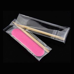 Ensemble de manucure professionnel à bas <span class=keywords><strong>prix</strong></span>, mini lime à ongles colorée et bâton en bois orange pour application d'autocollants à ongles en stock - Product Image 5