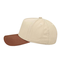 Casquettes de baseball vintage bicolores en sergé de coton, structurées, avec logo brodé 3D, vente en gros, OEM, faible MOQ, direct usine
