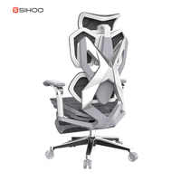 Nouvelle Arrivée 2025 - Chaise de Gaming Ergonomique X5PRO avec Accoudoirs 6D, Triple Soutien Lombaire Réglable et Siège en Maille pour Bureau à Domicile
