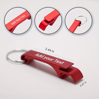 Llavero Abridor de Botellas de Aleación de Aluminio con Logotipo Personalizado, Grabado Láser, para Cerveza, Regalo Promocional Corporativo al por Mayor