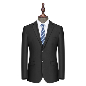 Trajes Formales de Negocios para Hombre de Alta Calidad 2025, Corte Entallado, Transpirables, Tallas Grandes, con Abertura Trasera y Tela de Lana Peinada - Product Image 1