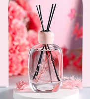 Diffuseur d'intérieur Grande bouteille en verre Bouteille diffuseur à roseaux avec bouchon à vis en bois 100 ml 120ml