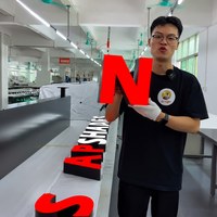 Letrero Comercial con Letras de Canal LED 3D, Letrero Programable RGB, Letra Luminosa, Letrero para Publicidad de Tiendas