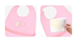 ผ้ากันเปื้อนซิลิโคนเกรดอาหารลายการ์ตูนนิ่มพิเศษกันน้ำมันไม่กลัวสิ่งสกปรกในครัวเรือนของจิปาถะ - Product Image 5