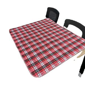 Almohadilla de orina suave reutilizable para perros, colcha lavable de uso diario para mascotas, almohadilla de orina roja y azul a cuadros - Product Image 2