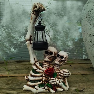 Bộ Xương kinh dị năng lượng mặt trời vườn ánh sáng sọ giữ đèn lồng đồ trang trí vườn ngày của người chết trang trí ngày Lễ Halloween Nguồn cung cấp - Product Image 3
