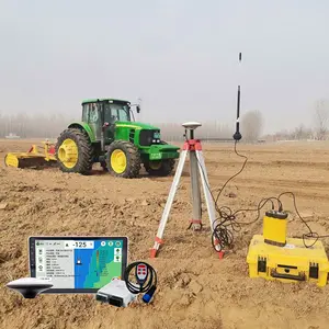 Sistema de nivelación de tierra con GPS, herramienta de nivelación de tierra con láser, para agricultura, guía, control de máquina GPS