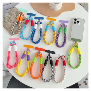 Hot Bán Phổ Chống-Bị Mất Bện Dây Đeo Cổ Tay Màu Nylon Điện Thoại Di Động Dây Buộc Điện Thoại Phụ Kiện Tay Dây - Product Image 1