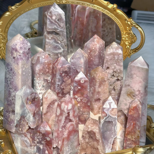 แท่งคริสตัลอเมทิสต์สีชมพูธรรมชาติสำหรับขายส่ง ใช้สำหรับบำบัดรักษา ตกแต่งบ้าน และงานฝีมือ - Product Image 1