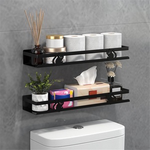 Punch-free Zinc Alloy Corner <b>Shelf</b> Shower Caddy Modern Design Bathroom Toilet Toiletries Storage Racks - Product Image 2